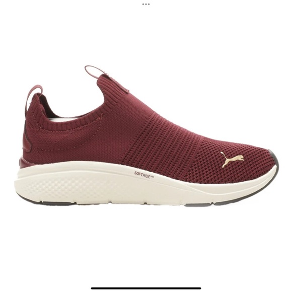 Puma Maroon Slip-On Sneakers - Picture 2 of 7